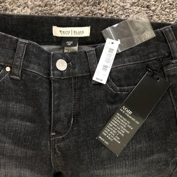 NWT White House | Black Market Dark Gray Jeans - Picture 5 of 8